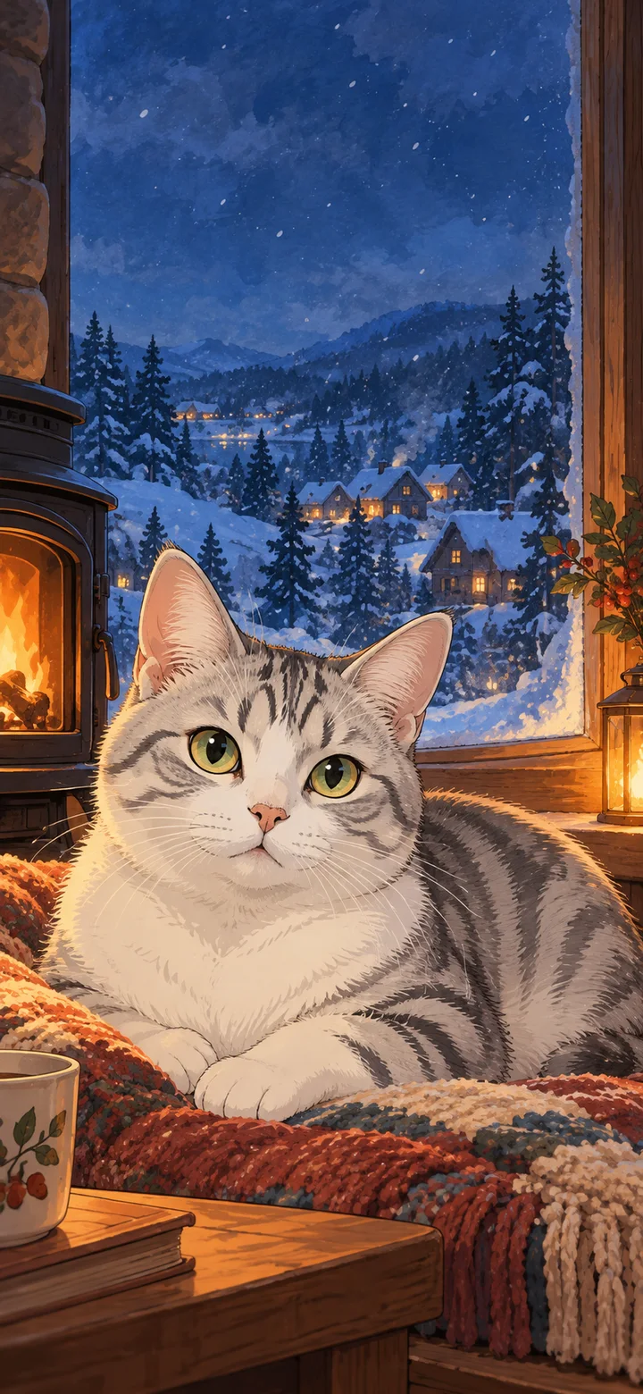 雪夜小屋